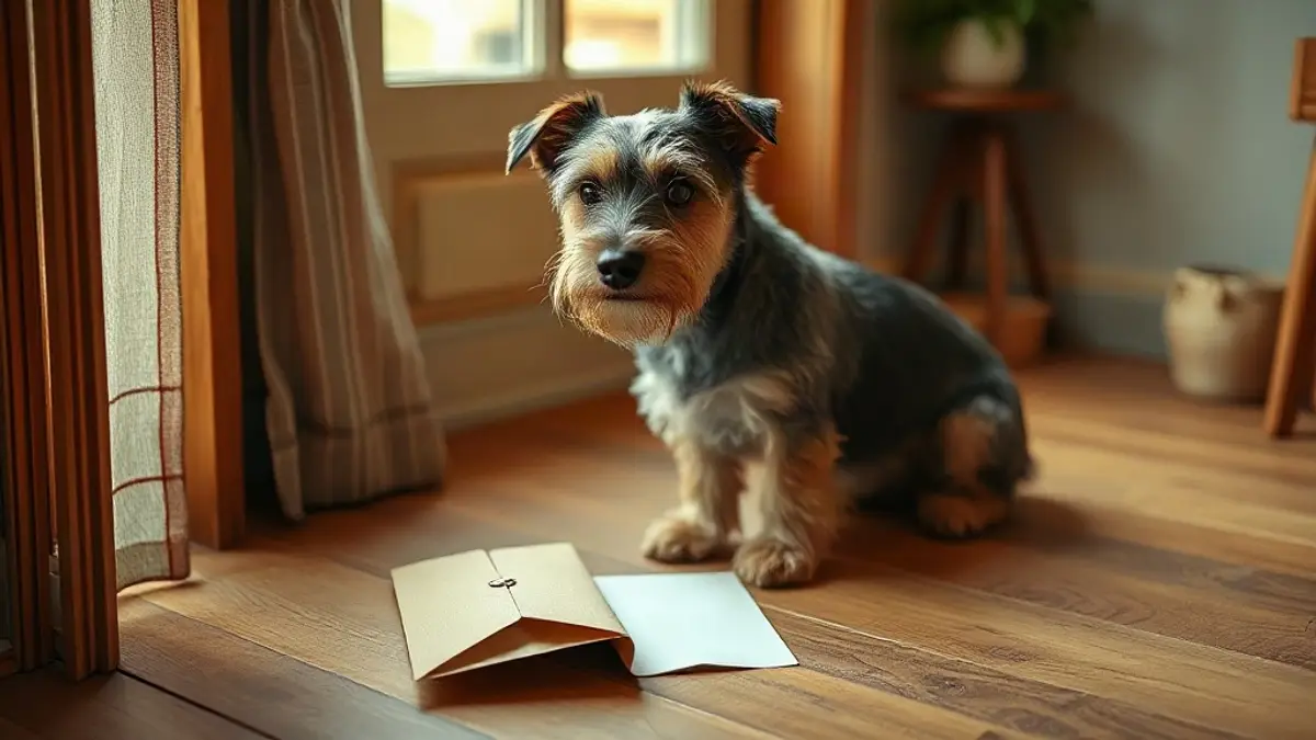Abstract illustration for Letter From Dog to Owner: What It Would Really Say
